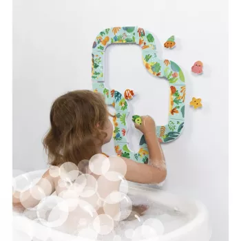 Koupelové puzzle Stopy zvířat Janod, 18m+