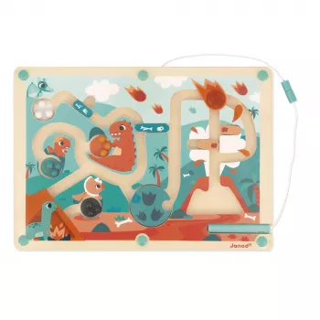 Magnetické bludiště Janod Dinosauři 2+