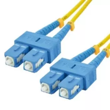 MCL Samar FJOS2/SCSC-1M OS2 jednovidový simplexní optický patch kabel SC/SC 1 m žlutý