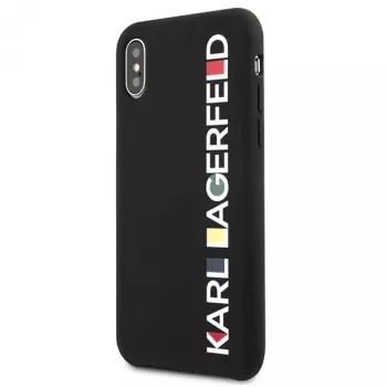 Karl Lagerfeld KLHCPXBHWHBK iPhone X/XS pevný kryt černý lesklý Bauhaus