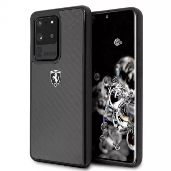 Ferrari Hardcase FEHCAHCS69BK pro Samsung Galaxy S20 Ultra, černý Carbon Heritage