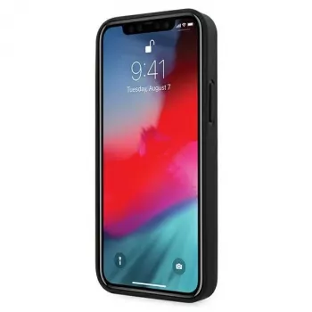 Ferrari FEOGOHCP12MBK Off Track Perforated pevný kryt pro iPhone 12 / 12 Pro 6,1 inch – černý