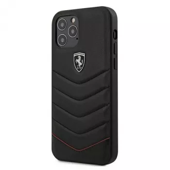 Ferrari Off Track Quilted pevný kryt pro Apple iPhone 12 Pro Max 6,7 inch černý