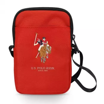 U.S. POLO ASSN. Crossbody taška červená