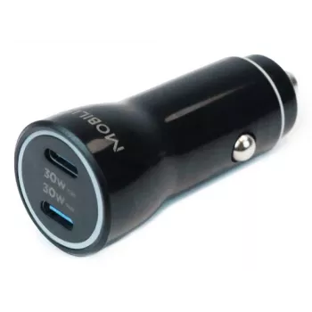 Univerzální autodobíječka Mobilis 60 W 3 A USB-C PD, černá