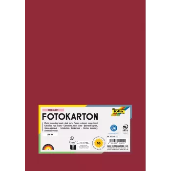 Folia 614/50 22 - Red - Plain - A4 (210 x 297 mm) - 300 g/m² - 50 Sheets - Germany