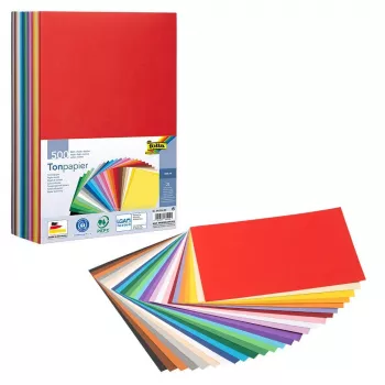 Folia výtvarný papír mix barev 130 g/m² 500 listů - A4