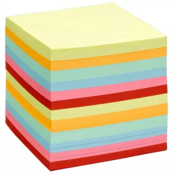 Folia 700 Sheet Memo Pad Assorted Colors 90x90 mm