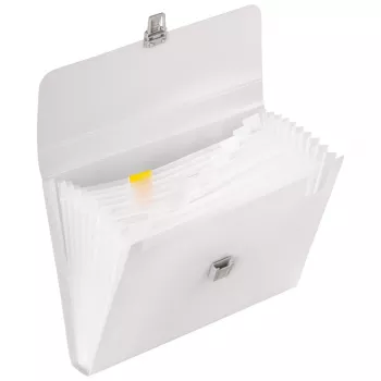 BRUNNEN FACT! organizér s 10 oddíly, bílý