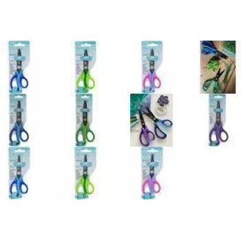 WEDO Gripy tvořivé nůžky černé, kulaté, 130 mm, blister karta, pro praváky, nerezová ocel - 1 kus (73167)