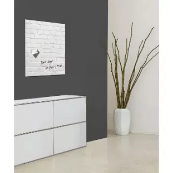 SIGEL GL164 magnetická skleněná tabule 480 x 480 mm, bílá