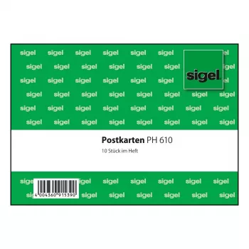 SIGEL PH610 samolepicí kapsa na dokumenty A4, zelená, 10 ks