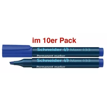 Schneider Maxx 133 permanentní fix modrý 1,0 - 4,0 mm, balení 10 ks