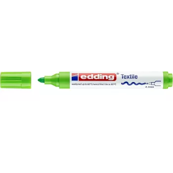 EDDING 4500 textilní fix světle zelený kulatý hrot 2-3 mm 1 ks