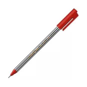 EDDING 89 Fineliner Pen Red 0.5 mm Round Nib Water-based Ink Plastic Barrel