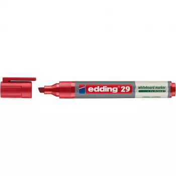 edding 29 EcoLine Whiteboard Marker, Chisel Tip 1-5 mm, Red (4-29002)