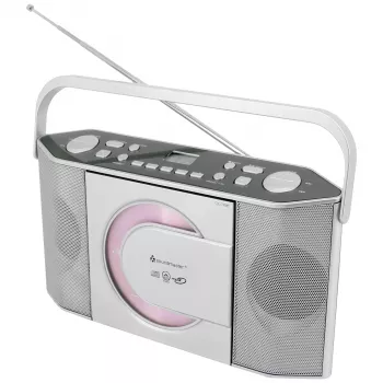 Soundmaster RCD1755SI přenosné CD rádio s FM tunerem, stříbrné