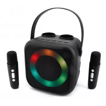 Soundmaster BT2024SW Bluetooth reproduktor, disco světlo, 2 mikrofony, černý