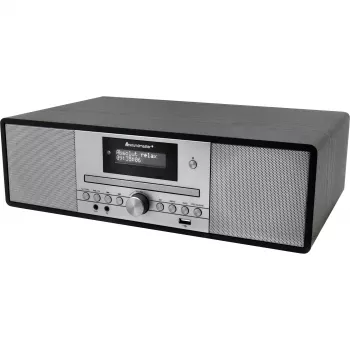 Soundmaster DAB980SW černý hudební systém DAB+/FM-RDS CD USB Bluetooth přehrávač audioknih s kazetou a gramofonem