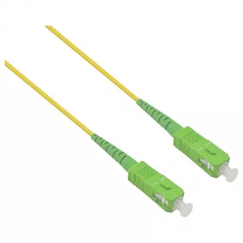 HELOS optický OS2 patch kabel Simplex LSZH 2,0mm SC/APC-SC/APC žlutý 20 m