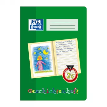 Oxford 100050092 School Story Book A4, 16 Sheets, 90 g/m², Green