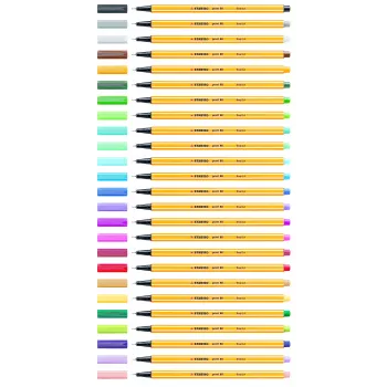 Fineliner STABILO Point 88 0,4 mm – 20 mix barev