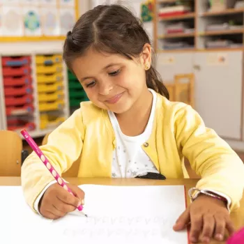 Grafitová tužka STABILO EASYgraph HB – modrá – trojhranná – ergonomická – pro praváky