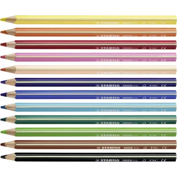 Pastelky STABILO GREENtrio – mix barev – 12 ks