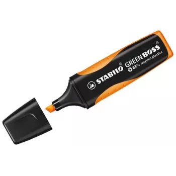 Zvýrazňovač STABILO GREEN BOSS – oranžový – seříznutý hrot 2–5 mm – 1 ks