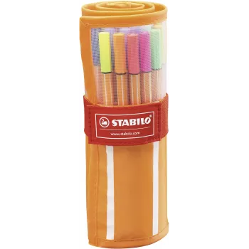 Sada finelinerů STABILO point 88 – 20 různých barev – 0,4 mm