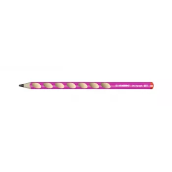 Grafitová tužka STABILO EASYgraph S HB, růžová, ergonomická, trojhranná, pro praváky, 1 ks