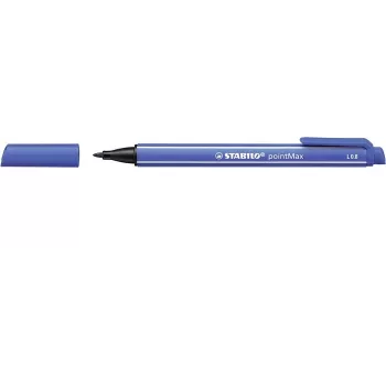Popisovač STABILO pointMax, ultramarínově modrý, Medium 0,8 mm, kulatý, inkoust na vodní bázi