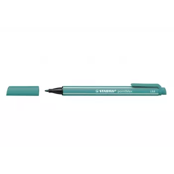 Popisovač STABILO pointMAX, tyrkysový, Medium, 0,8 mm, inkoust na vodní bázi, nylonový hrot