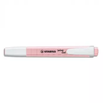 Zvýrazňovač STABILO Swing Cool Pastel, pastelově růžový, 1 ks, seříznutý hrot, šířka stopy 1-4 mm