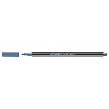 Popisovač STABILO Pen 68 Metallic, metalicky modrý, 1 ks