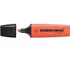 STABILO Boss Original Pastel Highlighter Pen - Coral Red - 1 Piece - Chisel Tip - 2 mm / 5 mm