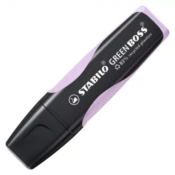 Zvýrazňovač STABILO GREEN BOSS Pastel, šeříkový, seříznutý hrot, šířka stopy 2-5 mm, plastové tělo