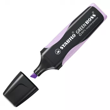 Zvýrazňovač STABILO GREEN BOSS Pastel, šeříkový, seříznutý hrot, šířka stopy 2-5 mm, plastové tělo