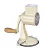 Zassenhaus Bubnové struhadlo Classic Cream – 3bubnové rotační struhadlo s nerezovými bubny, přísavkou, ergonomickou klikou
