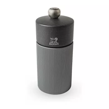Solný mlýnek Peugeot Line 12 cm grafitové přírodní dřevo/hliník