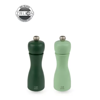 Sada pepř mlýnku a solného mlýnku Peugeot Tahiti 2 ks 15 cm zelená
