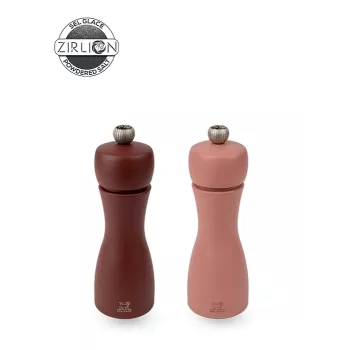 Sada solného mlýnku a pepř mlýnku Peugeot Tahiti 2 ks 15 cm čokoládová