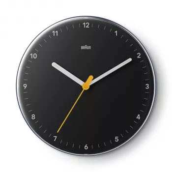 Braun BC 26 B Černé quartzové nástěnné hodiny (67682)