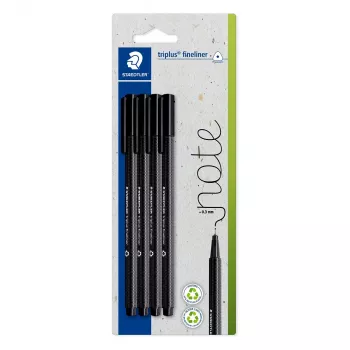 Fineliner STAEDTLER Triplus 0,3 mm černý 4 ks