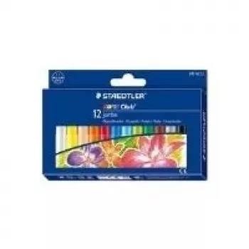 Voskovky STAEDTLER Noris Club 243 NC12, 12 mix barev, průměr 11 mm, kartonová krabička