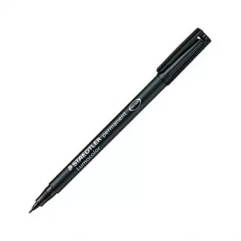 STAEDTLER Lumocolor 314-9 Permanentní popisovač, černý, klínový hrot, 1-2,5 mm