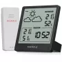 KIENZLE Weather Station Slim (15002) s bezdrátovým venkovním senzorem, LCD displej, předpověď počasí, fáze měsíce, budík