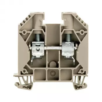 Průchozí svorkovnice Weidmüller WDU 16, šroubové připojení, 16 mm², 1000 V, 76 A, tmavě béžová