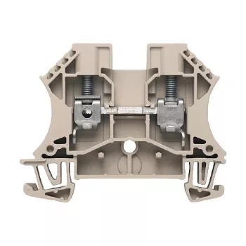 Průchozí svorkovnice Weidmüller, šroubové připojení, 800 V, 41 A, 6 mm², béžová, 100 ks
