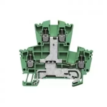Průchozí svorkovnice Weidmüller, šroubové připojení, 2,5 mm², 24 A, 800 V, zelená, 100 ks